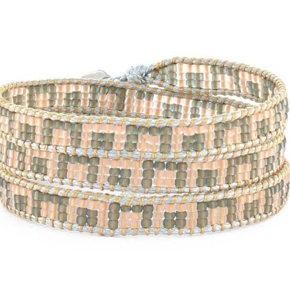 Handmade Miyuki Beads 3 Wraps Bracelet NEW - Picture 2 of 6